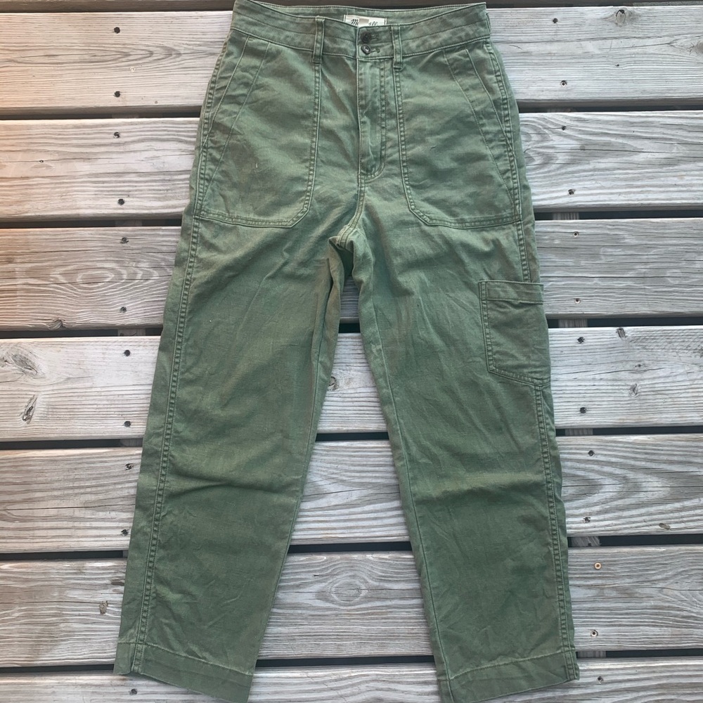 Madewell Military Straight Pants in Faded Palm